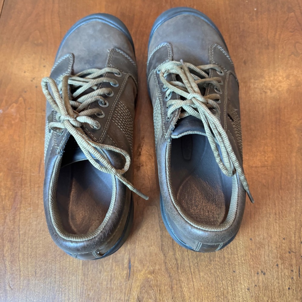Keen Presidio Austin Oxford Shoes Men 10.5 Brown Leather Casual Hiking Sneakers - Picture 5 of 11